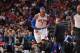PHILADELPHIA, PA - JANUARY 11: Carmelo Anthony #7 of the New York Knicks smiling up court a game against the Philadelphia 76ers at the Wells Fargo Center on January 11, 2014 in Philadelphia, Pennsylvania. NOTE TO USER: User expressly acknowledges and agre