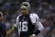 22 Nov 2001 : Quarterback Ryan Leaf of the Dallas Cowboys rests on the sideline during the game against the Denver Broncos at Texas Stadium in Irving, Texas. The Broncos won 26-24. DIGITAL IMAGE. Mandatory Credit: Ronald Martinez/Getty Images