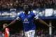 LIVERPOOL, ENGLAND - DECEMBER 29: Romelu Lukaku of Everton celebrates scoring his team's second goal during the Barclays Premier League match between Everton and Southampton at Goodison Park on December 29, 2013 in Liverpool, England. (Photo by Clive Br