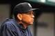 ST. PETERSBURG, FL - AUGUST 25: Infielder Alex Rodriguez of the New York Yankees watches play against the Tampa Bay Rays August 25, 2013 at Tropicana Field in St. Petersburg, Florida. Rodriguez singled in the 10th inning as a pinch hitter and the Yankees