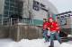 Outside the then-RBC Center on January 30, 2010.