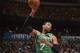 ORLANDO, FL - JANUARY 19: Jared Sullinger #7 of the Boston Celtics grabs a rebound against the Orlando Magic during the game on January 19, 2014 at Amway Center in Orlando, Florida. NOTE TO USER: User expressly acknowledges and agrees that, by downloading
