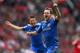 MANCHESTER, ENGLAND - MAY 05: Juan Mata of Chelsea celebrates after scoring the winning goal during the Barclays Premier League match between Manchester United and Chelsea at Old Trafford on May 5, 2013 in Manchester, England. (Photo by Alex Livesey/Get