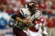 ATLANTA, GA - AUGUST 31: Logan Thomas #3 of the Virginia Tech Hokies against the Alabama Crimson Tide at Georgia Dome on August 31, 2013 in Atlanta, Georgia. (Photo by Kevin C. Cox/Getty Images)