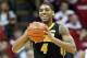 BLOOMINGTON, IN - MARCH 02: Roy Devyn Marble #4 of the Iowa Hawkeyes is frustrated after being called for a foul during the game against the Indiana Hoosiers at Assembly Hall on March 2, 2013 in Bloomington, Indiana. (Photo by Andy Lyons/Getty Images)