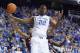 LEXINGTON, KY - JANUARY 21: Alex Poythress #22 of the Kentucky Wildcats grabs a rebound during the game against the Texas A&M Aggies at Rupp Arena on January 21, 2014 in Lexington, Kentucky. (Photo by Andy Lyons/Getty Images)