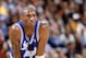 OAKLAND, CA - DECEMBER 23: Kobe Bryant #8 of the Los Angeles Lakers looks on during the game against the Golden State Warriors on December 23, 2003 at the Arena in Oakland, California. The Warriors won 107-98. NOTE TO USER: User expressly acknowledges a