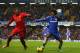 Glen Johnson in action for Liverpool against Chelsea.