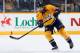 NASHVILLE, TN - JANUARY 7: Kevin Klein #8 of the Nashville Predators skates against the San Jose Sharks at Bridgestone Arena on January 7, 2014 in Nashville, Tennessee. (Photo by John Russell/NHLI via Getty Images)
