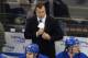 NEW YORK, NY - DECEMBER 08: Head coach Alain Vigneault of the New York Rangers prepares for his game against the Washington Capitals at Madison Square Garden on December 8, 2013 in New York City. (Photo by Bruce Bennett/Getty Images)