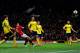 MANCHESTER, ENGLAND - JANUARY 22: Javier Hernandez of Manchester United scores his team's second goal during the Capital One Cup semi final, second leg match between Manchester United and Sunderland at Old Trafford on January 22, 2014 in Manchester, Engl