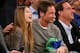 NEW YORK, NY - JANUARY 09: David Duchovny and his daughter Madelaine West Duchovny attend the New York Knicks v Miami Heat game at Madison Square Garden on January 9, 2014 in New York City. NOTE TO USER: User expressly acknowledges and agrees that, by do