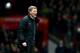 MANCHESTER, ENGLAND - JANUARY 22: David Moyes the Manchester United manager reacts during the Capital One Cup semi final, second leg match between Manchester United and Sunderland at Old Trafford on January 22, 2014 in Manchester, England. (Photo by Cli