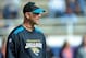 MOBILE, AL - JANUARY 20: Head coach Gus Bradley of the South team watches action during a Senior Bowl practice session at Fairhope Stadium on January 20, 2014 in Fairhope, Alabama. (Photo by Stacy Revere/Getty Images)