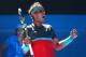 MELBOURNE, AUSTRALIA - JANUARY 22: Rafael Nadal of Spain celebrates winning the second set in his quarterfinal match against Grigor Dimitrov of Bulgaria during day 10 of the 2014 Australian Open at Melbourne Park on January 22, 2014 in Melbourne, Austral