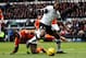 Andre Wisdom in action for Derby County, where he is on loan from Liverpool.