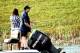 Tony Stewart recovers from a leg injury while fishing for charity.