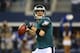 ARLINGTON, TX - DECEMBER 29: Nick Foles #9 of the Philadelphia Eagles looks to pass in the first quarter against the Dallas Cowboys at Cowboys Stadium on December 29, 2013 in Arlington, Texas. (Photo by Ronald Martinez/Getty Images)