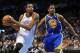 Jan 17, 2014; Oklahoma City, OK, USA; Oklahoma City Thunder small forward Kevin Durant (35) drives the ball to the basket against Golden State Warriors guard Jordan Crawford (55) at Chesapeake Energy Arena. Mandatory Credit: Mark D. Smith-USA TODAY Sports