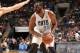 CHARLOTTE, NC - JANUARY 20: Al Jefferson #25 of the Charlotte Bobcats controls the ball against Jonas Valanciunas #17 of the Toronto Raptors during the game at the Time Warner Cable Arena on January 20, 2014 in Charlotte, North Carolina. NOTE TO USER: U