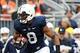 Nov 2, 2013; University Park, PA, USA; Penn State Nittany Lions wide receiver Allen Robinson (8) runs the ball during the second quarter against the Illinois Fighting Illini at Beaver Stadium. Penn State defeated Illinois 24-17. Mandatory Credit: Matthew
