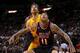 MIAMI, FL - JANUARY 23: Chris Andersen #11 of the Miami Heat boxes out Pau Gasol #16 of the Los Angeles Lakers during a game at American Airlines Arena on January 23, 2014 in Miami, Florida. NOTE TO USER: User expressly acknowledges and agrees that, by d