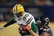 Dec 29, 2013; Chicago, IL, USA; Green Bay Packers wide receiver James Jones (89) is tackled by Chicago Bears free safety Chris Conte (47) during the second half at Soldier Field. Green Bay won 33-28. Mandatory Credit: Dennis Wierzbicki-USA TODAY Sports