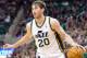 Jan 7, 2014; Salt Lake City, UT, USA; Utah Jazz shooting guard Gordon Hayward (20) dribbles during the second half against the Oklahoma City Thunder at EnergySolutions Arena. The Jazz won 112-101. Mandatory Credit: Russ Isabella-USA TODAY Sports