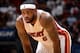 MIAMI, FL- JANUARY 21: LeBron James #6 of the Miami Heat during the game against the Boston Celtics at the American Airlines Arena in Miami, Florida on January 21, 2014. NOTE TO USER: User expressly acknowledges and agrees that, by downloading and or us