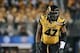Jan 3, 2014; Arlington, TX, USA; Missouri Tigers defensive lineman Kony Ealy (47) during the game against the Oklahoma State Cowboys in the 2014 Cotton Bowl at AT&T Stadium. Missouri won 41-31. Mandatory Credit: Kevin Jairaj-USA TODAY Sports