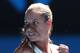MELBOURNE, AUSTRALIA - JANUARY 23: Dominika Cibulkova of Slovakia celebrates a point in her semifinal match against Agnieszka Radwanska of Poland during day 11 of the 2014 Australian Open at Melbourne Park on January 23, 2014 in Melbourne, Australia. (P