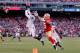 SAN FRANCISCO, CA - DECEMBER 08: Byron Maxwell #41 of the Seattle Seahawks intercepts a pass intended for Michael Crabtree #15 of the San Francisco 49ers at the one yard line in the third quarter on December 8, 2013 at Candlestick Park in San Francisco,
