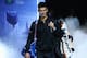 LONDON, ENGLAND - NOVEMBER 05: Novak Djokovic of Serbia walks out for his men's singles match against Roger Federer of Switzerland during day two of the Barclays ATP World Tour Finals at O2 Arena on November 5, 2013 in London, England. (Photo by Clive B
