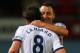 LONDON, ENGLAND - NOVEMBER 23: John Terry of Chelsea hugs Frank Lampard of Chelsea at the final whistle during the Barclays Premier League match between West Ham United and Chelsea at Boleyn Ground on November 23, 2013 in London, England. (Photo by Bryn