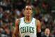 BOSTON, MA - JANUARY 17: Rajon Rondo #9 of the Boston Celtics looks on against the Los Angeles Lakers on January 17, 2014 at the TD Garden in Boston, Massachusetts. NOTE TO USER: User expressly acknowledges and agrees that, by downloading and or using th