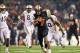 Nov 23, 2013; Corvallis, OR, USA; Oregon State Beavers wide receiver Brandin Cooks (7) scores a touchdown against the Washington Huskies in the second half at Reser Stadium. Mandatory Credit: Jaime Valdez-USA TODAY Sports
