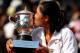 Li Na with the 2011 French Open trophy.