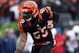 CINCINNATI, OH - JANUARY 05: Outside linebacker Vontaze Burfict #55 of the Cincinnati Bengals celebrates a sack against the San Diego Chargers during a Wild Card Playoff game at Paul Brown Stadium on January 5, 2014 in Cincinnati, Ohio. (Photo by Andy Ly