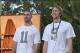 Jan 22, 2014; Ko'Olina, HI, USA; Kansas City Chiefs quarterback Alex Smith (left) and Philadelphia Eagles quarterback Nick Foles at the Pro Bowl draft at the J.W. Marriott Ihilani Resort & Spa. Mandatory Credit: Kirby Lee-USA TODAY Sports
