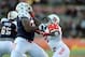 MOBILE, AL - JANUARY 25: Dee Ford #30 of the South squad works against Seantrel Henderson #76 of the North squad during the Reese's Senior Bowl at Ladd-Peebles Stadium on January 25, 2014 in Mobile, Alabama. The South defeated the North 20-10. (Photo b