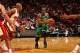 MIAMI, FL- JANUARY 21: Rajon Rondo #9 of the Boston Celtics handling the ball during a game against the Miami Heat at the American Airlines Arena in Miami, Florida on January 21, 2014. NOTE TO USER: User expressly acknowledges and agrees that, by downlo