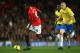 MANCHESTER, UNITED KINGDOM - NOVEMBER 15: Danny Welbeck of Manchester United breaks clear to score his team's fourth goal during the Barclays Premier League match between Manchester United and Stoke City at Old Trafford on November 15, 2008 in Manchester