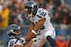 CHICAGO, IL - DECEMBER 02: Doug Baldwin #89 of the Seattle Seahawks celebrates with Golden Tate #81 after Tate caught the go-ahead touchdown pass in the 4th quarter against the Chicago Bears at Soldier Field on December 2, 2012 in Chicago, Illinois. The S