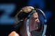MELBOURNE, AUSTRALIA - JANUARY 22: Victoria Azarenka of Belarus reacts to a point in her quarterfinal match against Agnieszka Radwanska of Poland during day 10 of the 2014 Australian Open at Melbourne Park on January 22, 2014 in Melbourne, Australia. (P