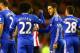 SUNDERLAND, ENGLAND - DECEMBER 04: Eden Hazard of Chelsea is congratulated by team mate Willian after scoring his goal during the Barclays Premier League match between Sunderland and Chelsea at Stadium of Light on December 4, 2013 in Sunderland, England.