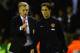 SUNDERLAND, ENGLAND - OCTOBER 05: David Moyes of Manchester United talks with Adnan Januzaj after victory in the Barclays Premier League match between Sunderland and Manchester United at Stadium of Light on October 5, 2013 in Sunderland, England. (Photo