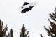 ASPEN, CO - JANUARY 26: Max Parrot of Canada soars through the air en route to second place in the Men's Snowboard Slopestyle during Winter X Games Aspen 2013 at Buttermilk Mountain on January 26, 2013 in Aspen, Colorado. (Photo by Doug Pensinger/Getty