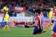 MADRID, SPAIN - JANUARY 19: Diego Costa of Club Atletico de Madrid shoots at goal during the La Liga match between Club Atletico de Madrid and Sevilla FC at Vicente Calderon Stadium on January 19, 2014 in Madrid, Spain. (Photo by Denis Doyle/Getty Image