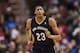 Nov 29, 2013; Philadelphia, PA, USA; New Orleans Pelicans forward Anthony Davis (23) during the third quarter against the Philadelphia 76ers at the Wells Fargo Center. The Pelicans defeated the Sixers 121-105. Mandatory Credit: Howard Smith-USA TODAY Spor