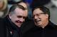 LIVERPOOL, ENGLAND - NOVEMBER 17: Liverpool chairman Tom Werner (R) chats with managing director Ian Ayre prior to the Barclays Premier League match between Liverpool and Wigan Athletic at Anfield on November 17, 2012 in Liverpool, England. (Photo by Ch